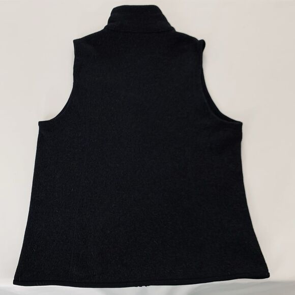 Patagonia Better Sweater Vest Women L Black Fleece Zip Jacket Outdoor Preppy - Picture 2 of 9